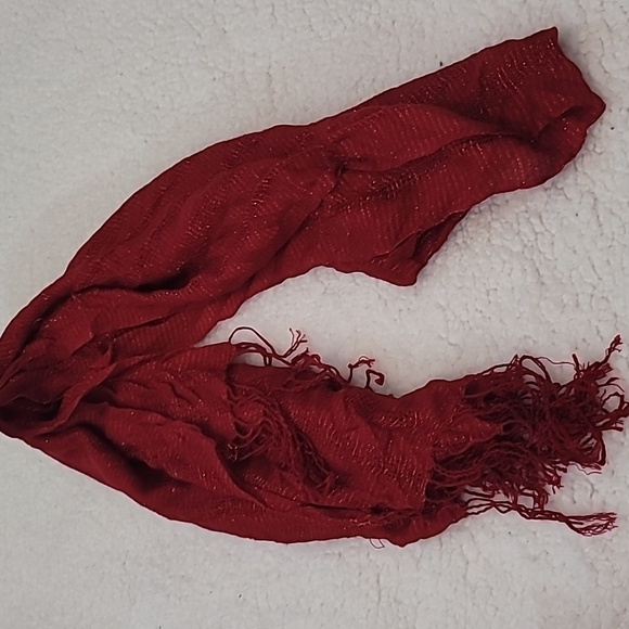 Red Glitter Sparkle Scarf - Picture 1 of 1